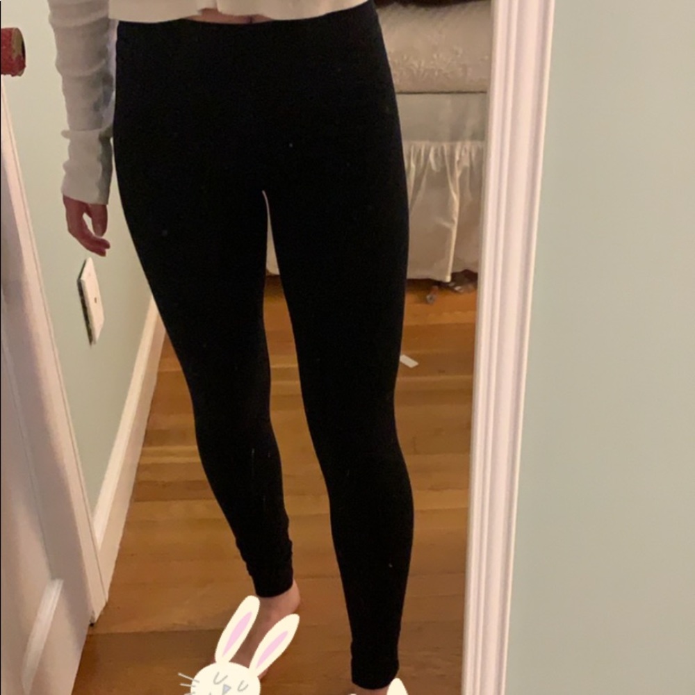 American Eagle black cotton leggings